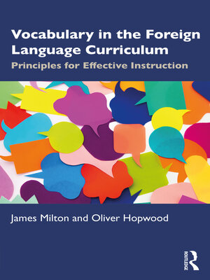 cover image of Vocabulary in the Foreign Language Curriculum